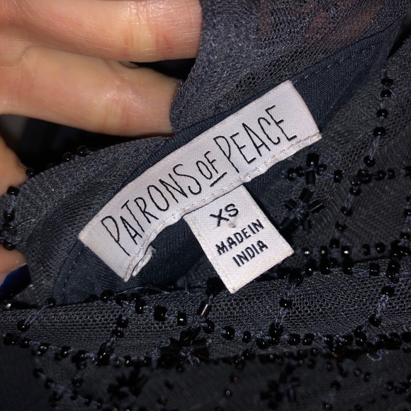 Gray cocktail / mini dress with rhinestones - Picture 5 of 5